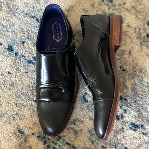 Ted Back monk strap dress shoe.
